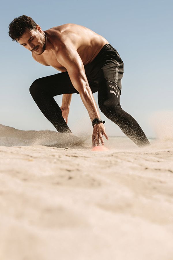 Entrenamiento en la playa